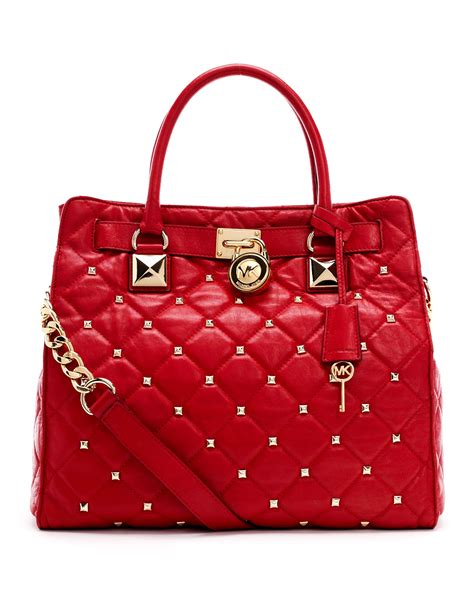 old michael kors hamilton bag|Michael Kors Hamilton studded tote.